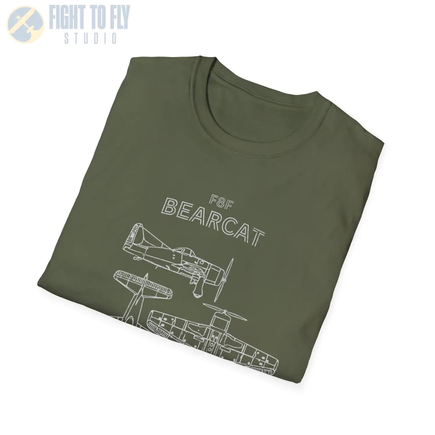 Grumman F8F Bearcat — T-shirt - T-Shirt - Pilot gifts - WWII warbird t-shirt