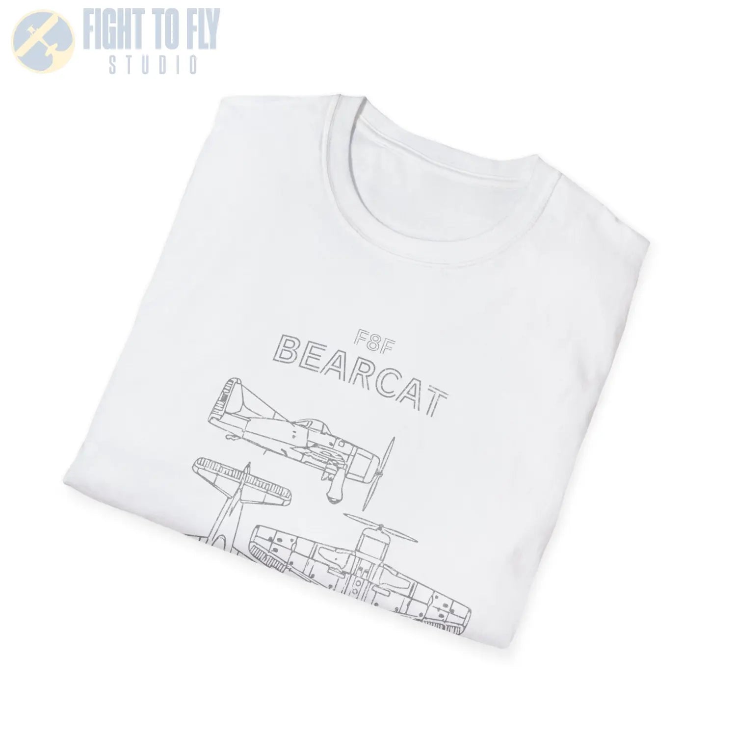 Grumman F8F Bearcat — T-shirt - T-Shirt - Pilot gifts - WWII warbird t-shirt