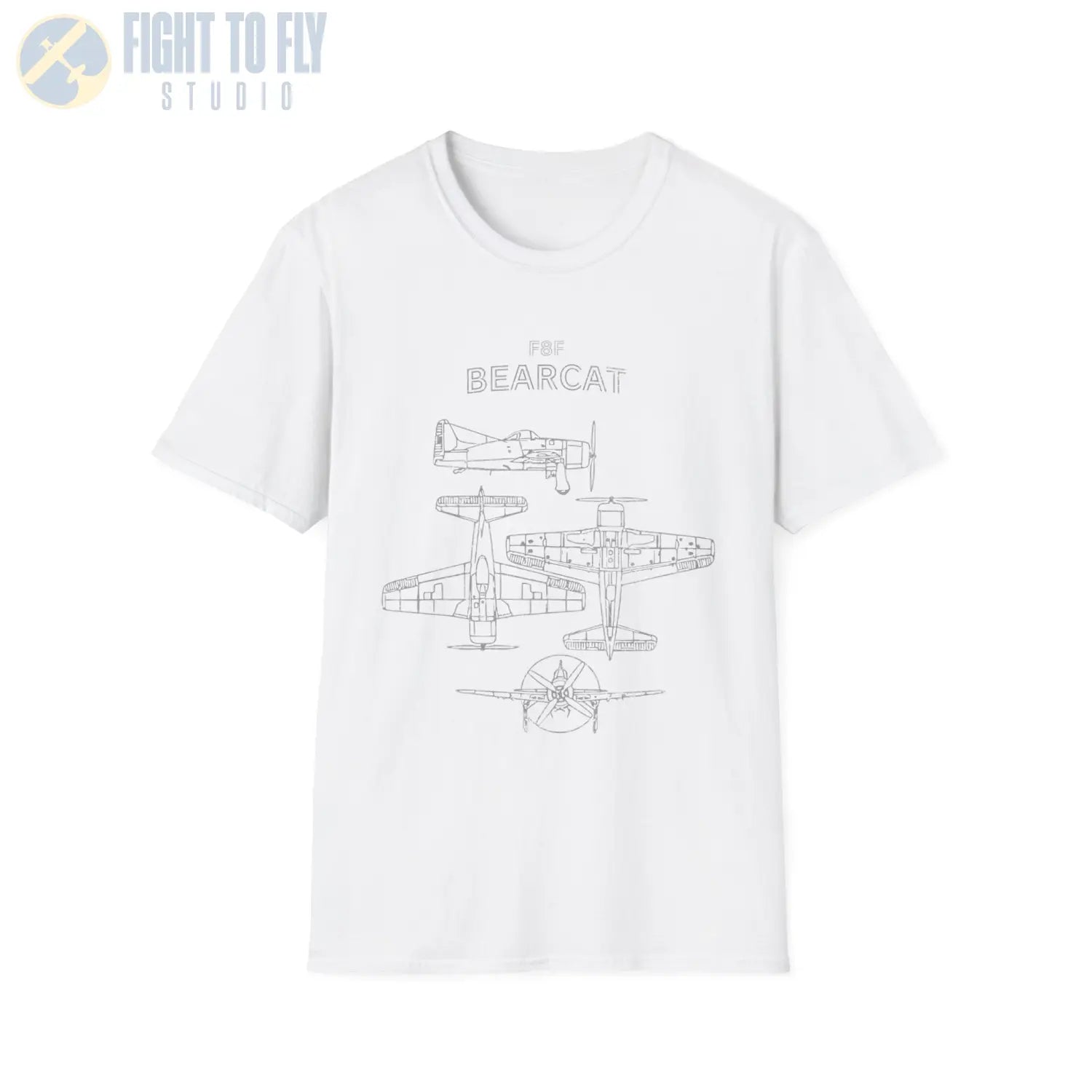 Grumman F8F Bearcat — T-shirt - T-Shirt - Pilot gifts - WWII warbird t-shirt