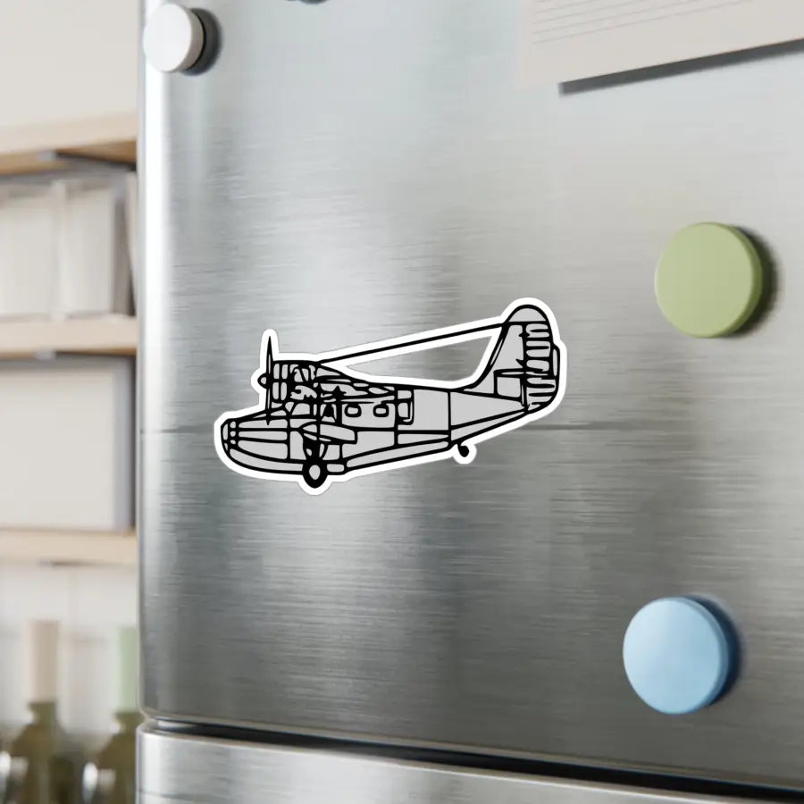 Grumman Goose Kiss-Cut Vinyl Decal - Paper products - Pilot gifts - WWII warbird t-shirt