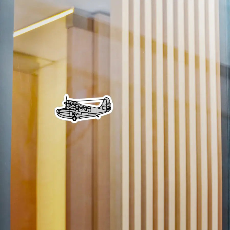 Grumman Goose Kiss-Cut Vinyl Decal - Paper products - Pilot gifts - WWII warbird t-shirt