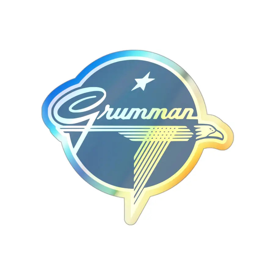 Grumman Holographic Die-Cut Stickers - Paper products - Pilot gifts - WWII warbird t-shirt