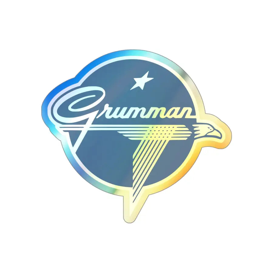 Grumman Holographic Die-Cut Stickers - Paper products - Pilot gifts - WWII warbird t-shirt