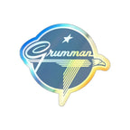 Grumman Holographic Die-Cut Stickers - Paper products - Pilot gifts - WWII warbird t-shirt