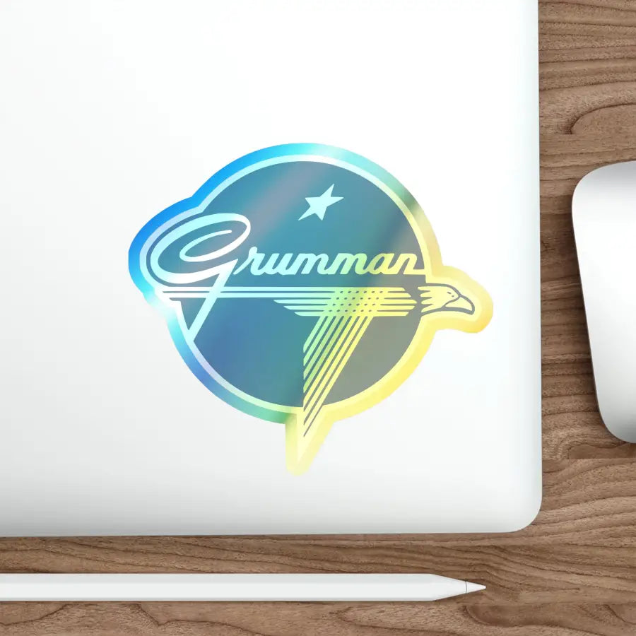 Grumman Holographic Die-Cut Stickers - Paper products - Pilot gifts - WWII warbird t-shirt