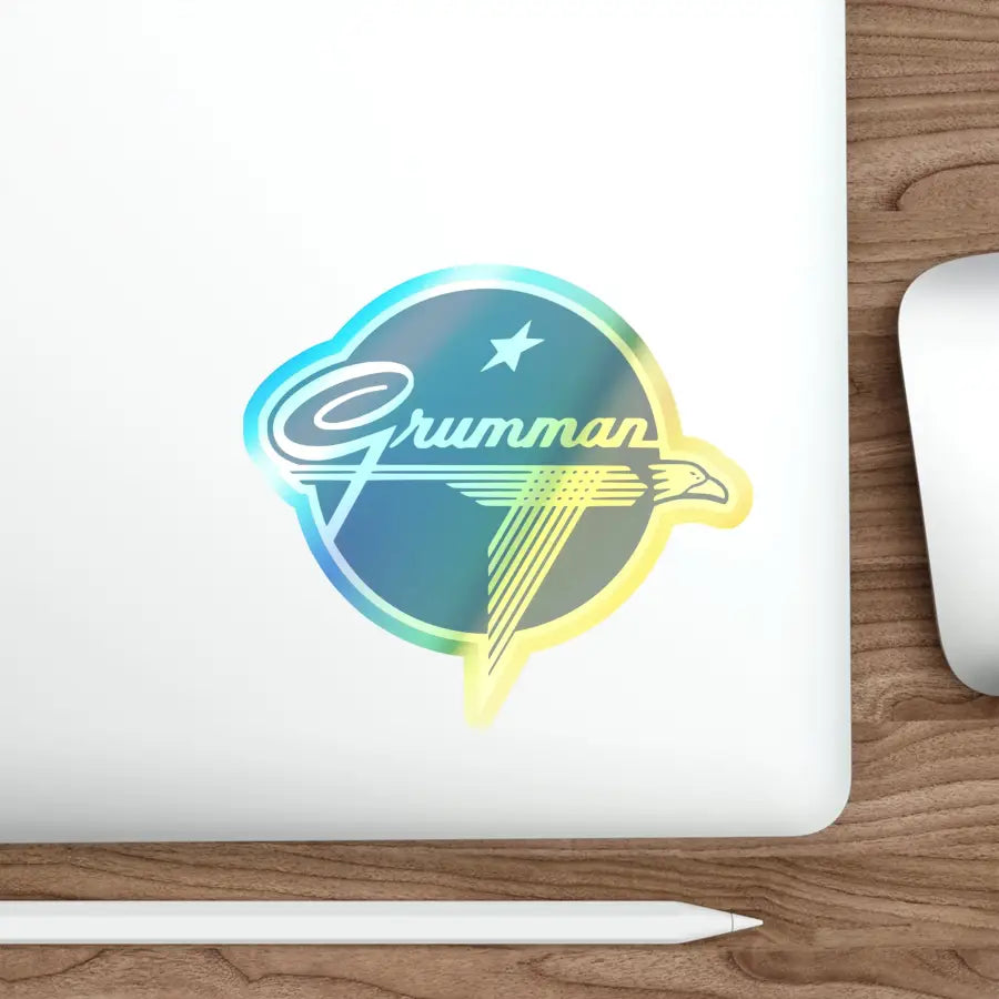 Grumman Holographic Die-Cut Stickers - Paper products - Pilot gifts - WWII warbird t-shirt