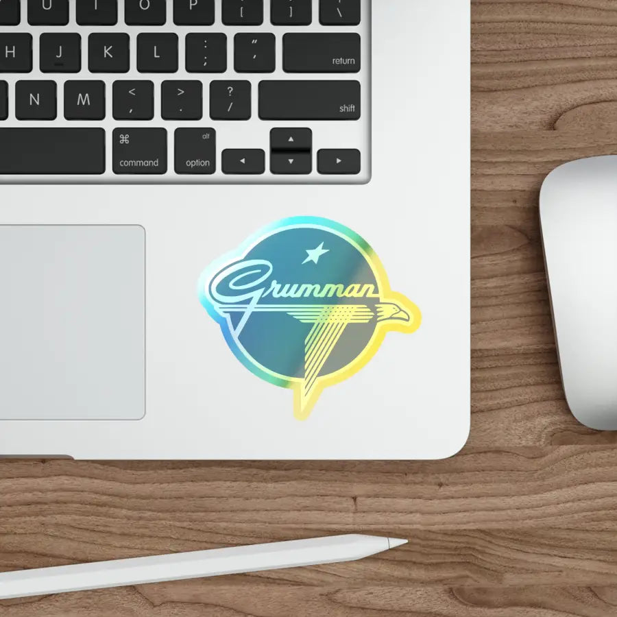 Grumman Holographic Die-Cut Stickers - Paper products - Pilot gifts - WWII warbird t-shirt