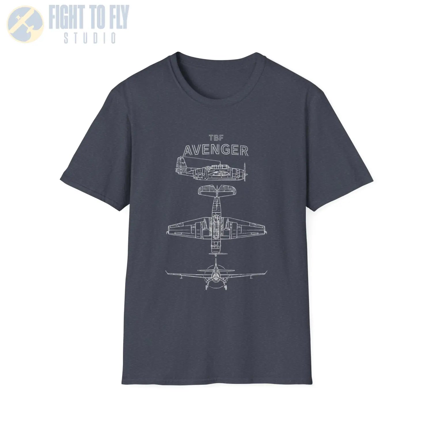 Grumman TBF Avenger — T-shirt - T-Shirt - Pilot gifts - WWII warbird t-shirt
