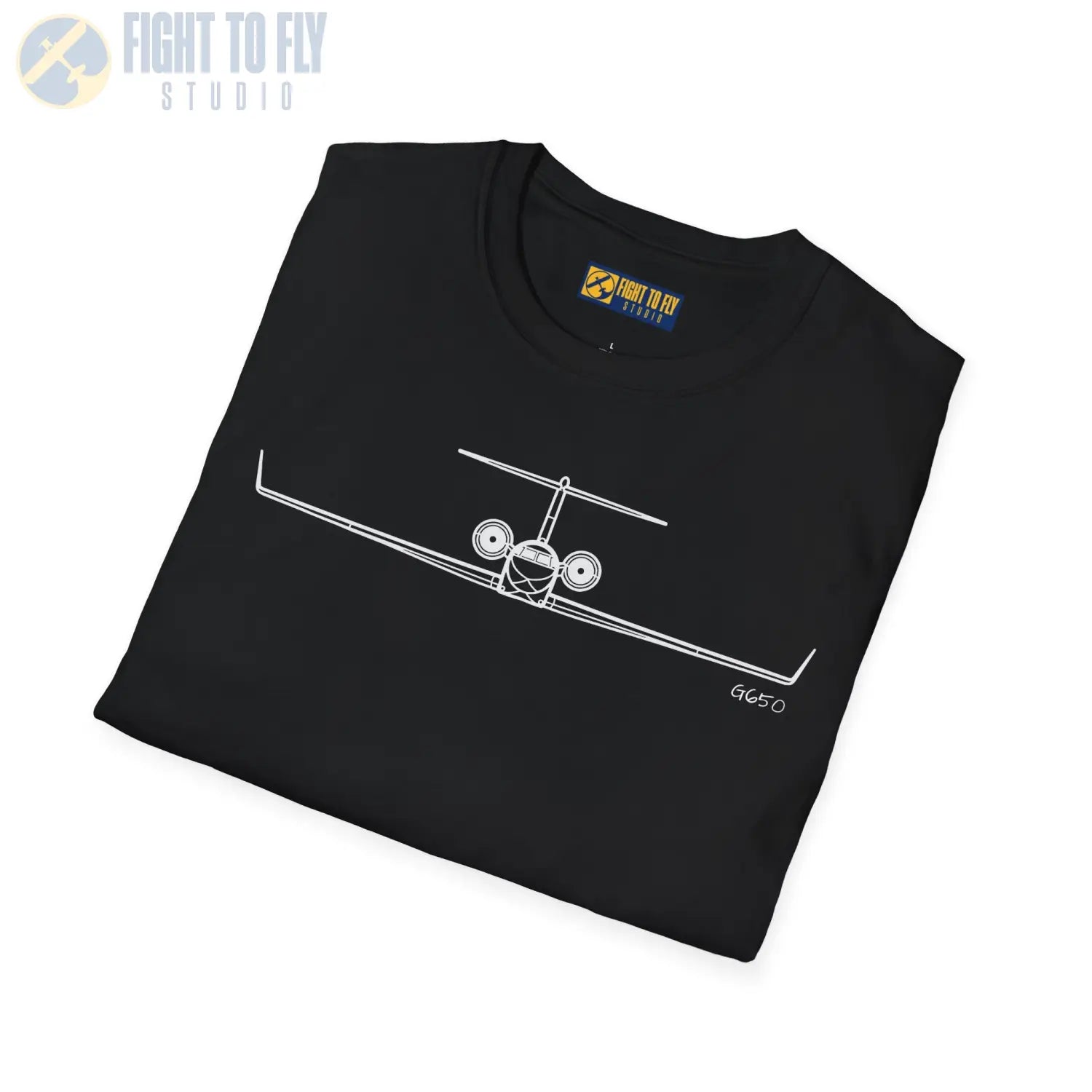 Gulfstream G650 Front View T-Shirt - Pilot gifts - WWII warbird t-shirt