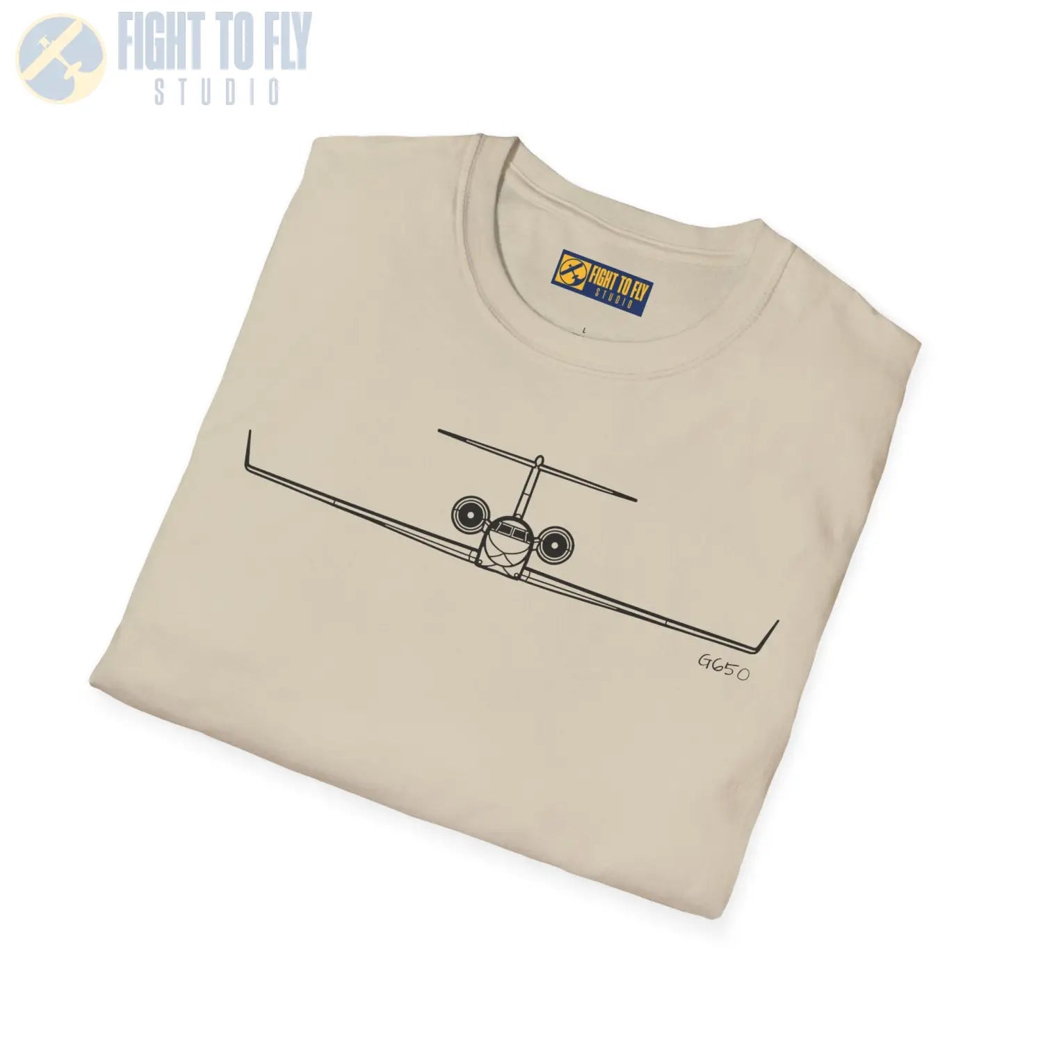 Gulfstream G650 Front View T-Shirt - Pilot gifts - WWII warbird t-shirt