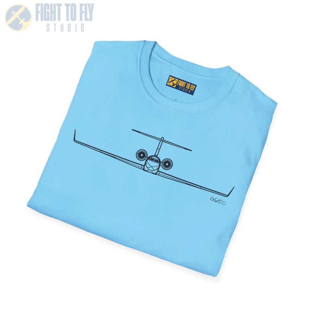 Gulfstream G650 Front View T-Shirt - Pilot gifts - WWII warbird t-shirt