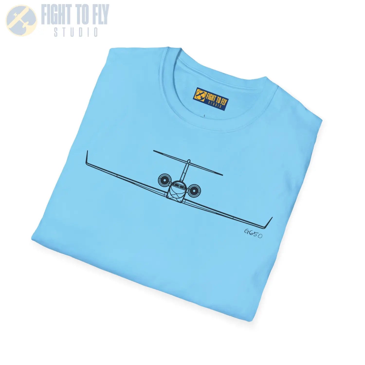 Gulfstream G650 Front View T-Shirt - Pilot gifts - WWII warbird t-shirt