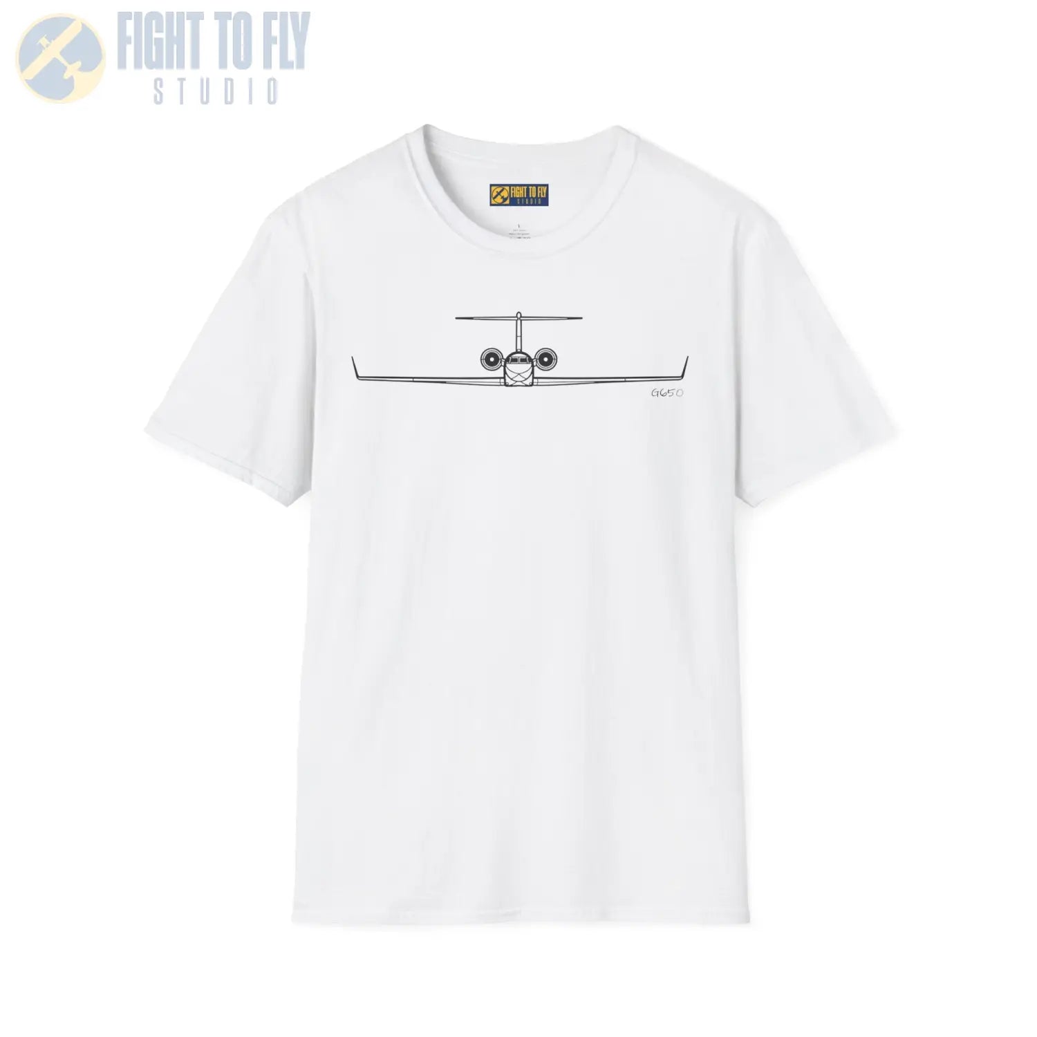 Gulfstream G650 Front View T-Shirt - Pilot gifts - WWII warbird t-shirt