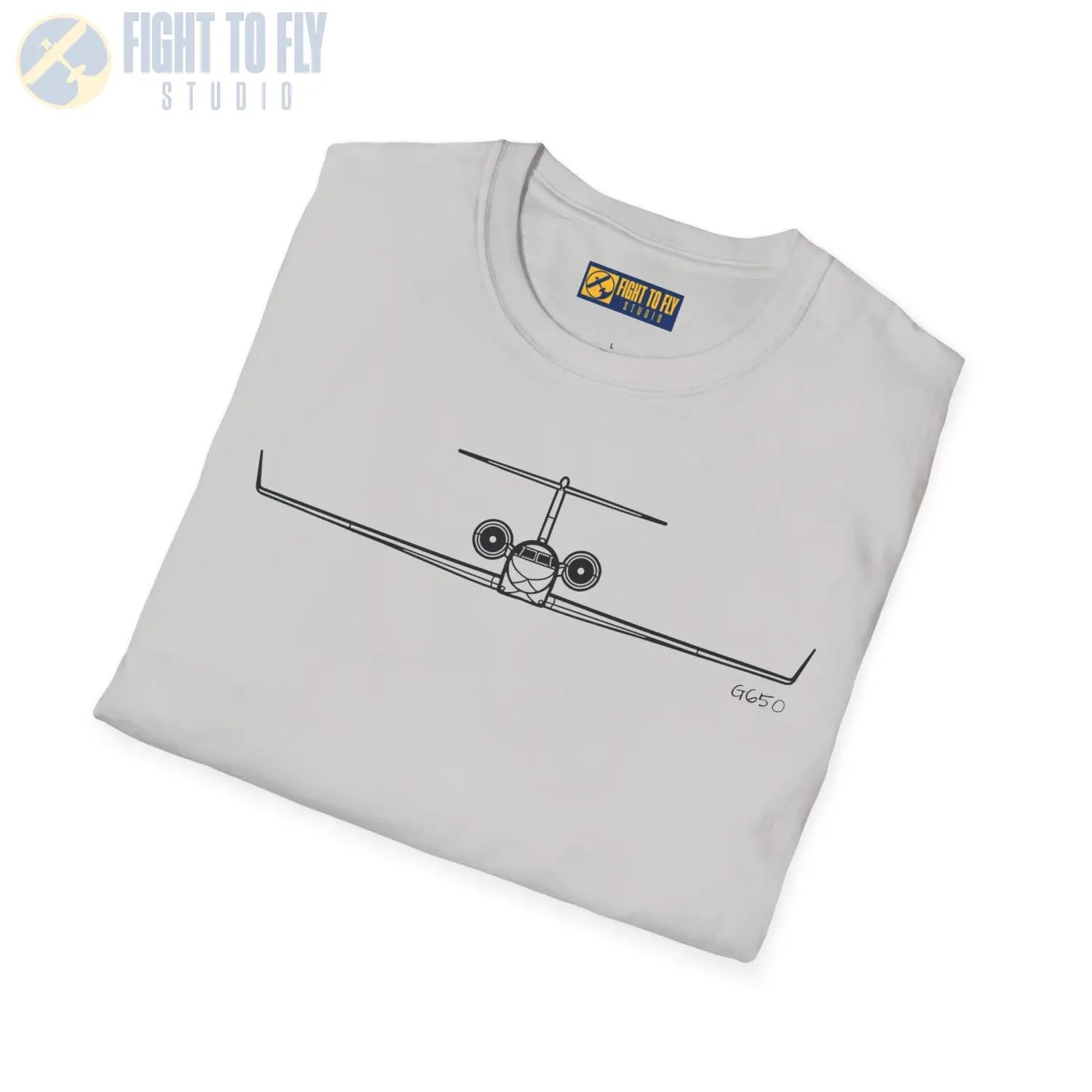 Gulfstream G650 Front View T-Shirt - Pilot gifts - WWII warbird t-shirt