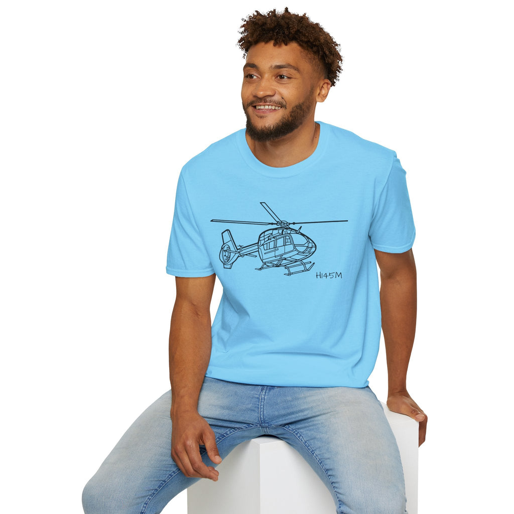 H-145M T-Shirt – H145M Light Military Utility Helicopter Aviation Tee - Gifts for pilots - apparel