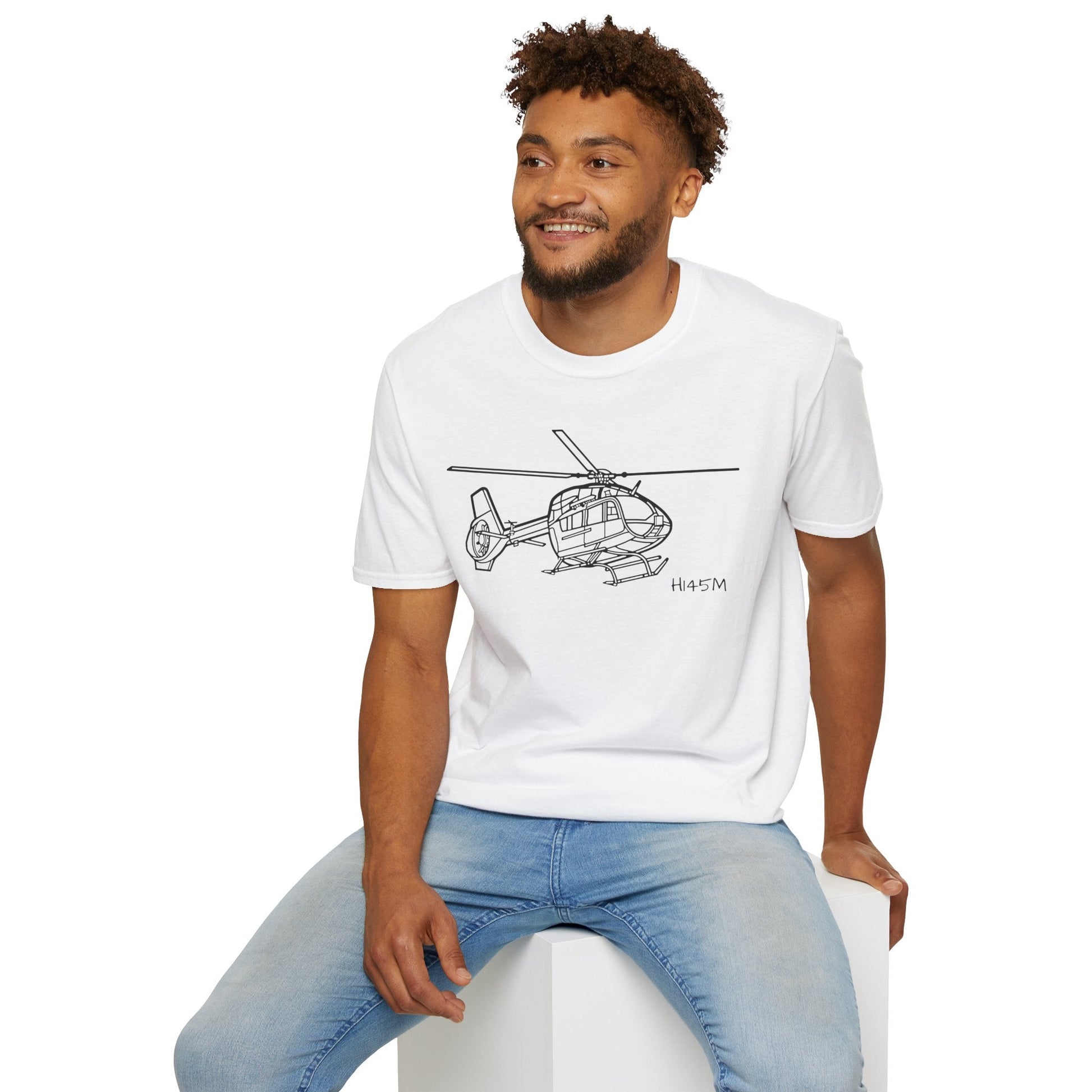 H-145M T-Shirt – H145M Light Military Utility Helicopter Aviation Tee - Gifts for pilots - apparel