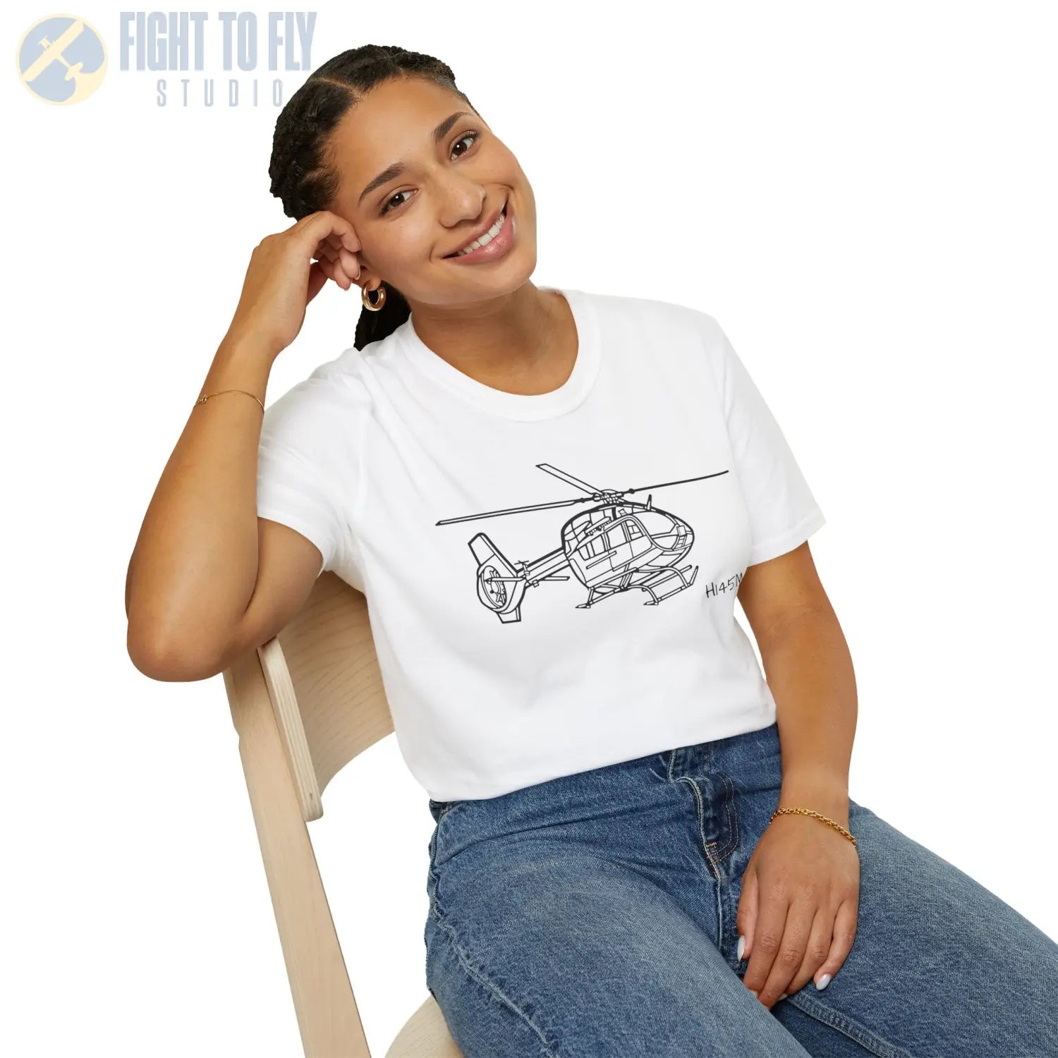 H-145M T-Shir - T-Shirt - Pilot gifts - WWII warbird t-shirt