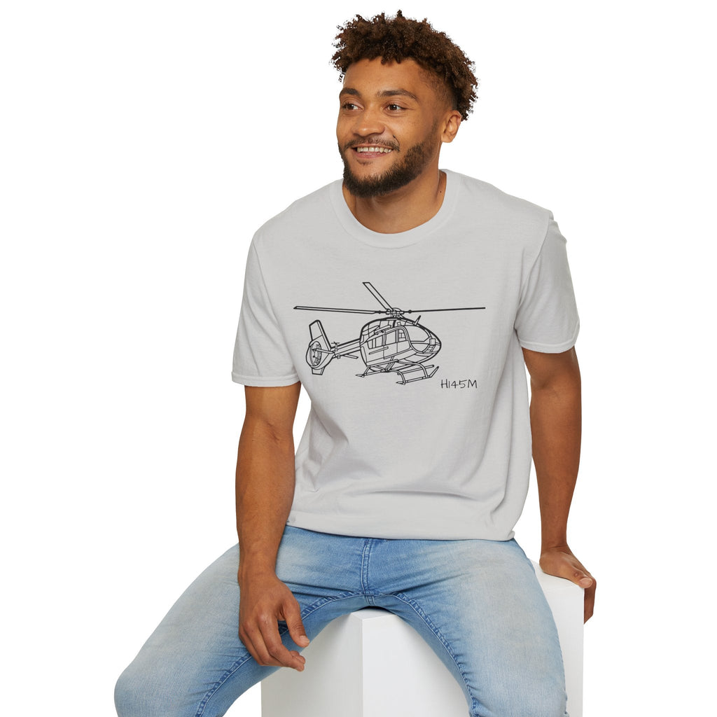 H-145M T-Shirt – H145M Light Military Utility Helicopter Aviation Tee - Gifts for pilots - apparel