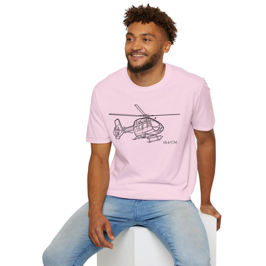 H-145M T-Shirt – H145M Light Military Utility Helicopter Aviation Tee - Gifts for pilots - apparel