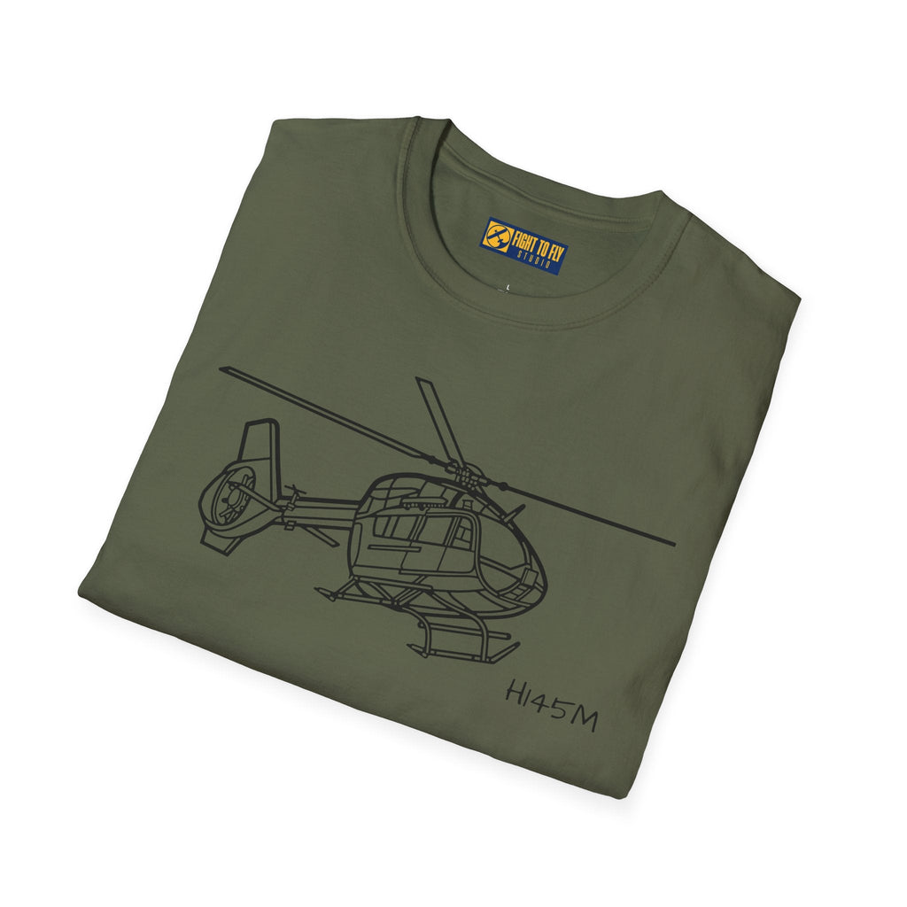 H-145M T-Shirt – H145M Light Military Utility Helicopter Aviation Tee - Gifts for pilots - apparel
