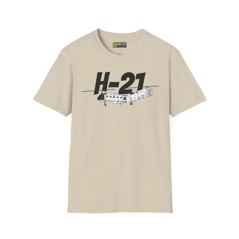 H-21 Side Profile T-Shirt – Flying Banana Helicopter Tee - Pilot gifts - WWII warbird t-shirt