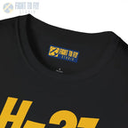 H-21 Flying Banana Side Profile T-Shirt - Pilot gifts - WWII warbird t-shirt