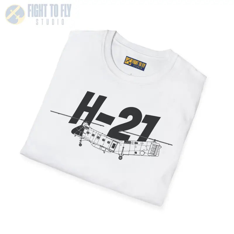 H-21 Side Profile T-Shirt – Flying Banana Helicopter Tee - Pilot gifts - WWII warbird t-shirt