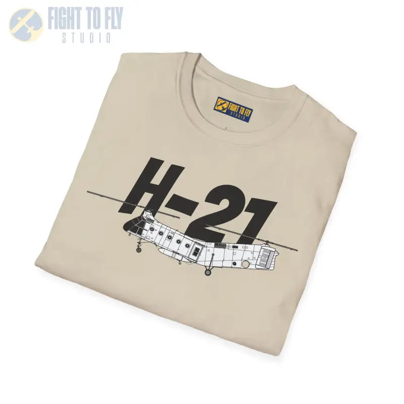 H-21 Side Profile T-Shirt – Flying Banana Helicopter Tee - Pilot gifts - WWII warbird t-shirt