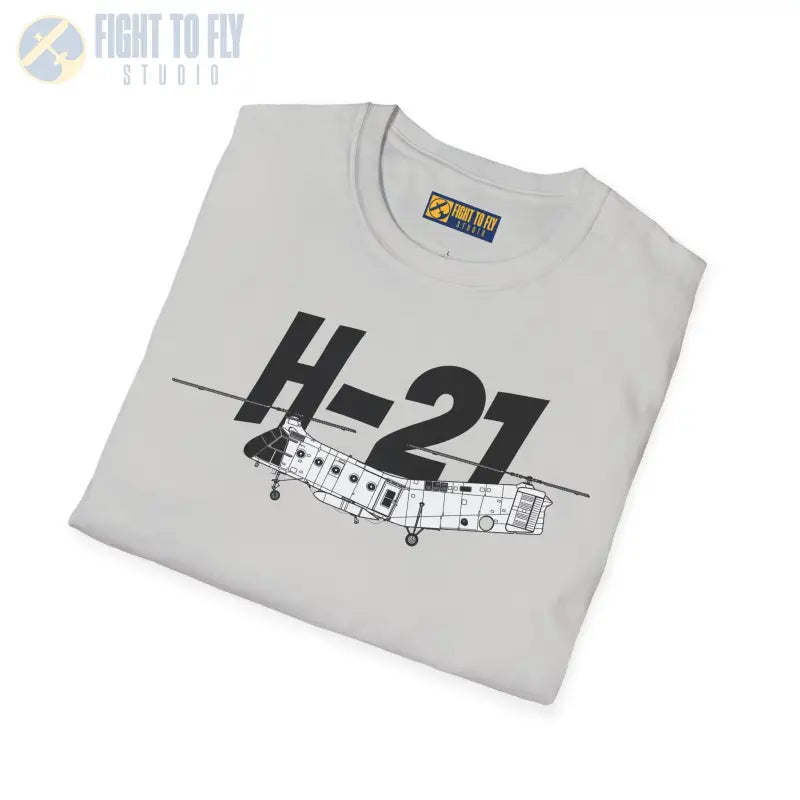 H-21 Side Profile T-Shirt – Flying Banana Helicopter Tee - Pilot gifts - WWII warbird t-shirt