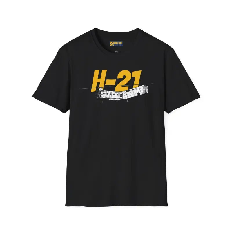 H-21 Flying Banana Side Profile T-Shirt - Pilot gifts - WWII warbird t-shirt