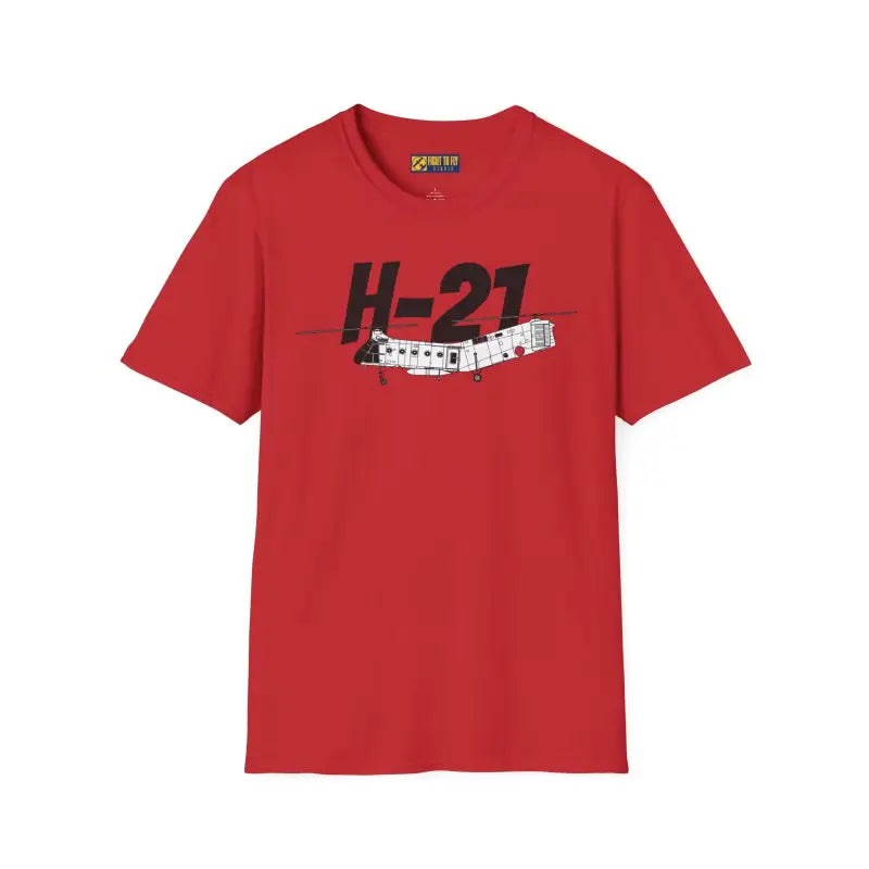 H-21 Side Profile T-Shirt – Flying Banana Helicopter Tee - Pilot gifts - WWII warbird t-shirt