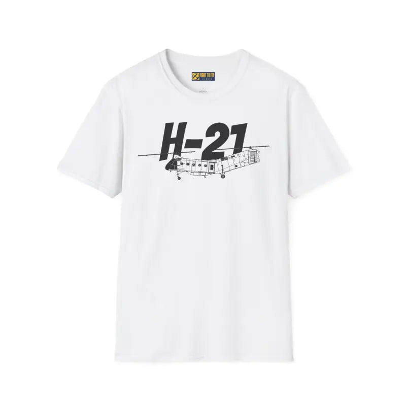 H-21 Flying Banana Side Profile T-Shirt - Pilot gifts - WWII warbird t-shirt