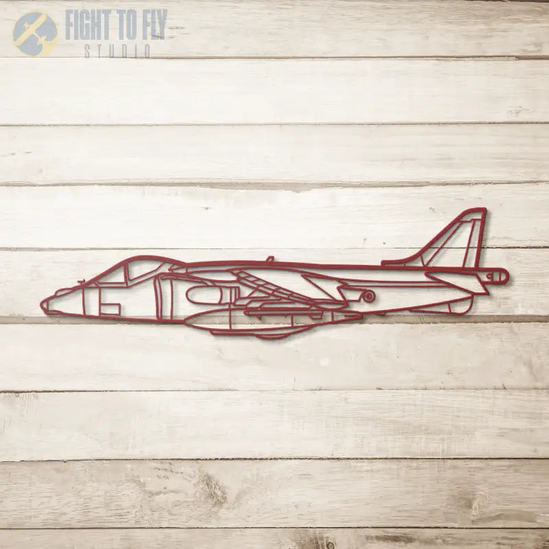 Harrier GR.7 Die Cut Metal Wall Art - Sign - Pilot gifts - WWII warbird t-shirt