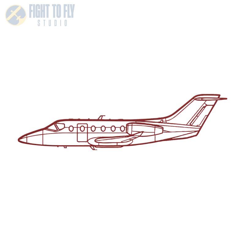 Hawker 400 Die Cut Metal Wall Art - Sign - Pilot gifts - WWII warbird t-shirt