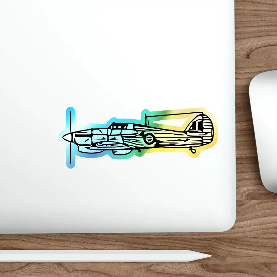 Hawker Hurricane Holographic Die-Cut Sticker - Paper products - Gifts for pilots - Aviation apparel