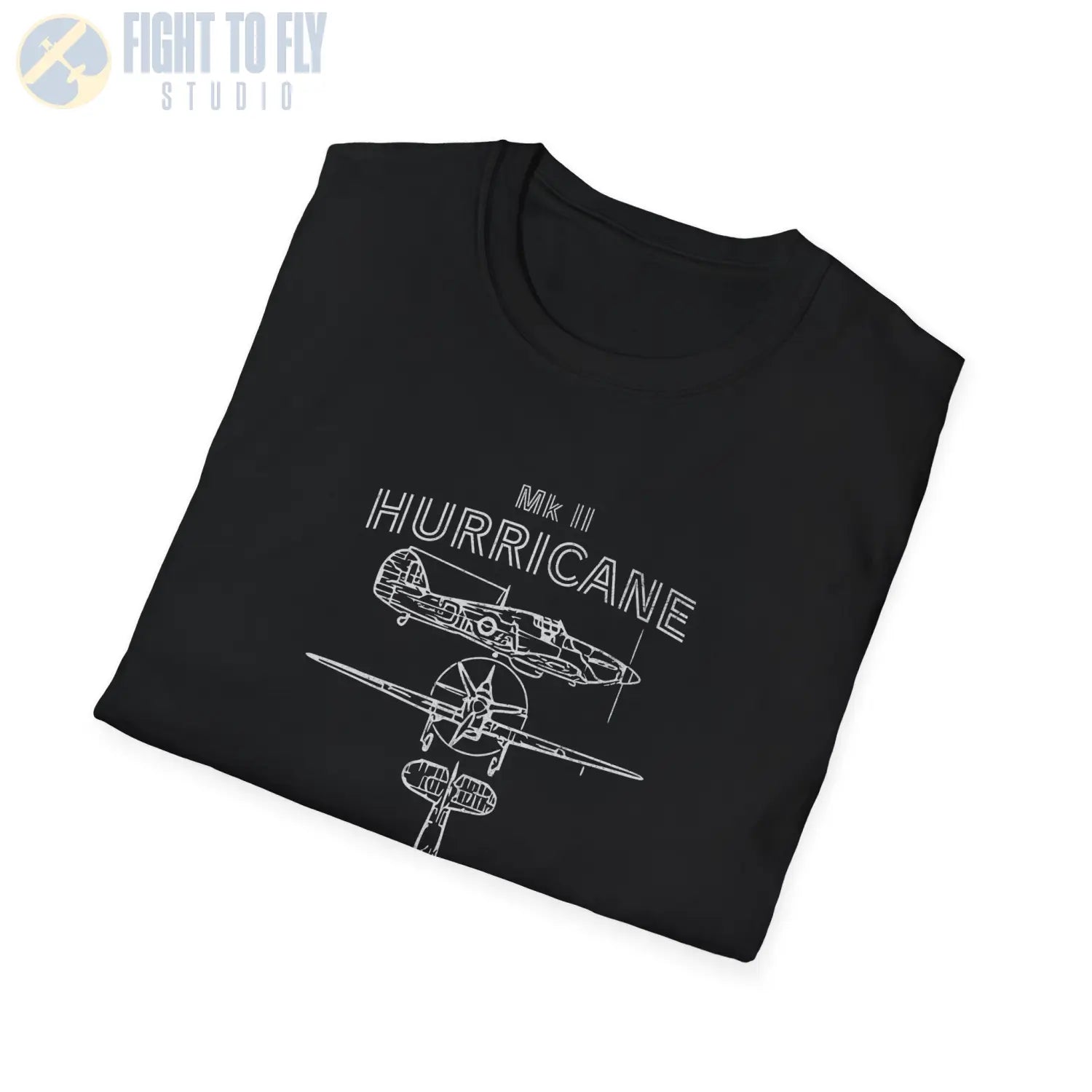 Hawker Hurricane Mk II — T-shirt - T-Shirt - Pilot gifts - WWII warbird t-shirt