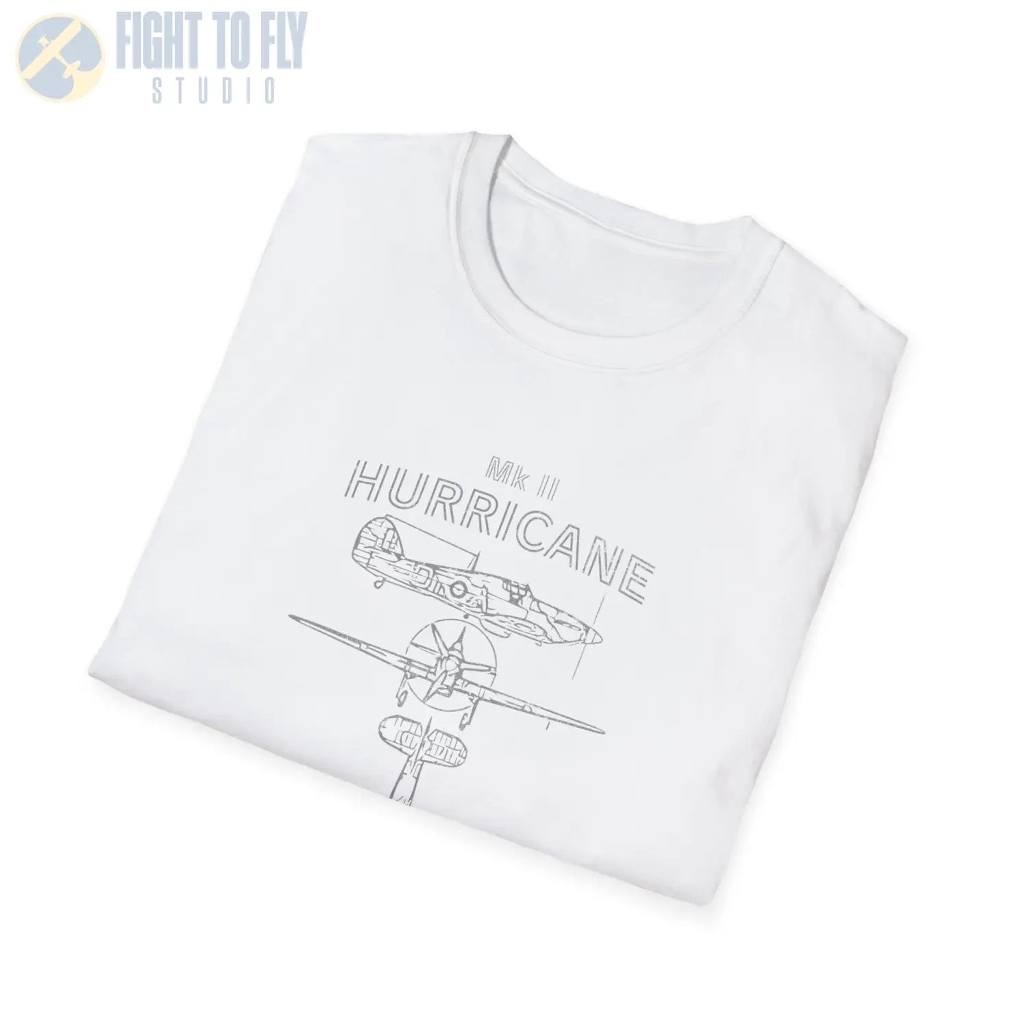 Hawker Hurricane Mk II — T-shirt - T-Shirt - Pilot gifts - WWII warbird t-shirt