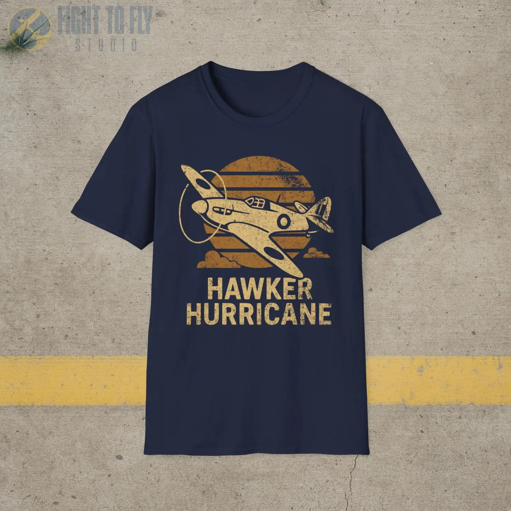 Hawker Hurricane “Retro Heritage” WWII T-Shirt - Pilot gifts - warbird t-shirt