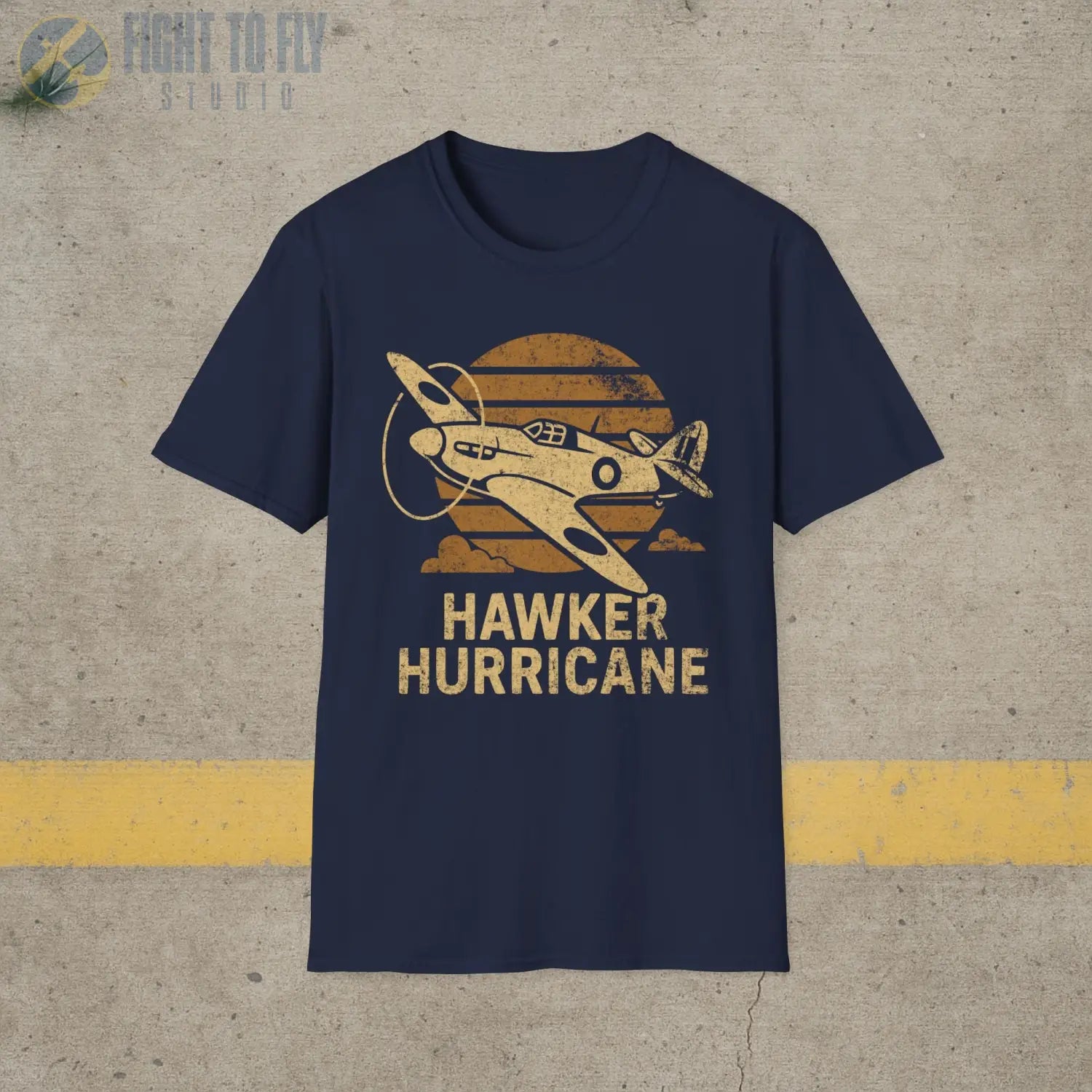 Hawker Hurricane “Retro Heritage” WWII T-Shirt - Pilot gifts - warbird t-shirt