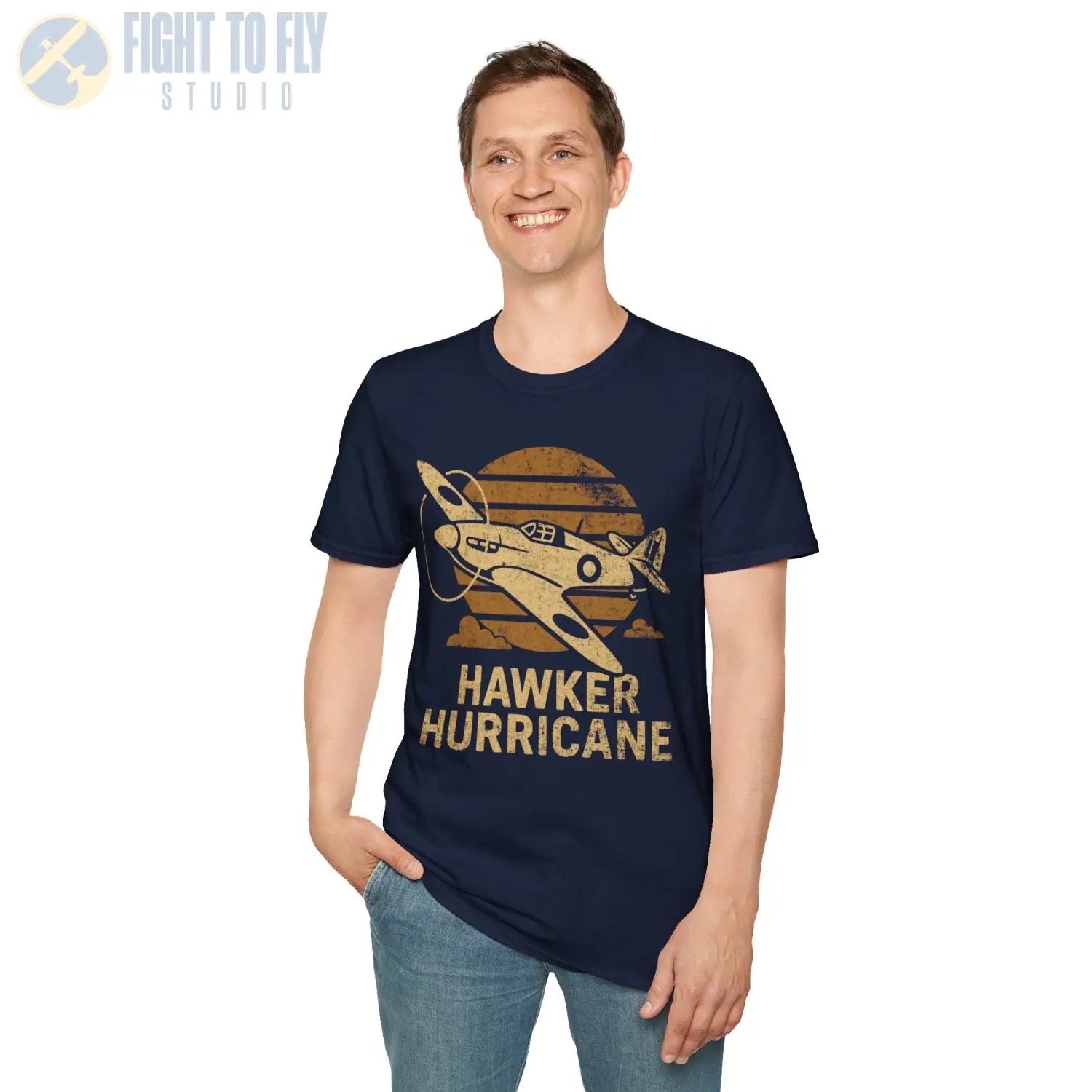 Hawker Hurricane “Retro Heritage” WWII T-Shirt - Pilot gifts - warbird t-shirt