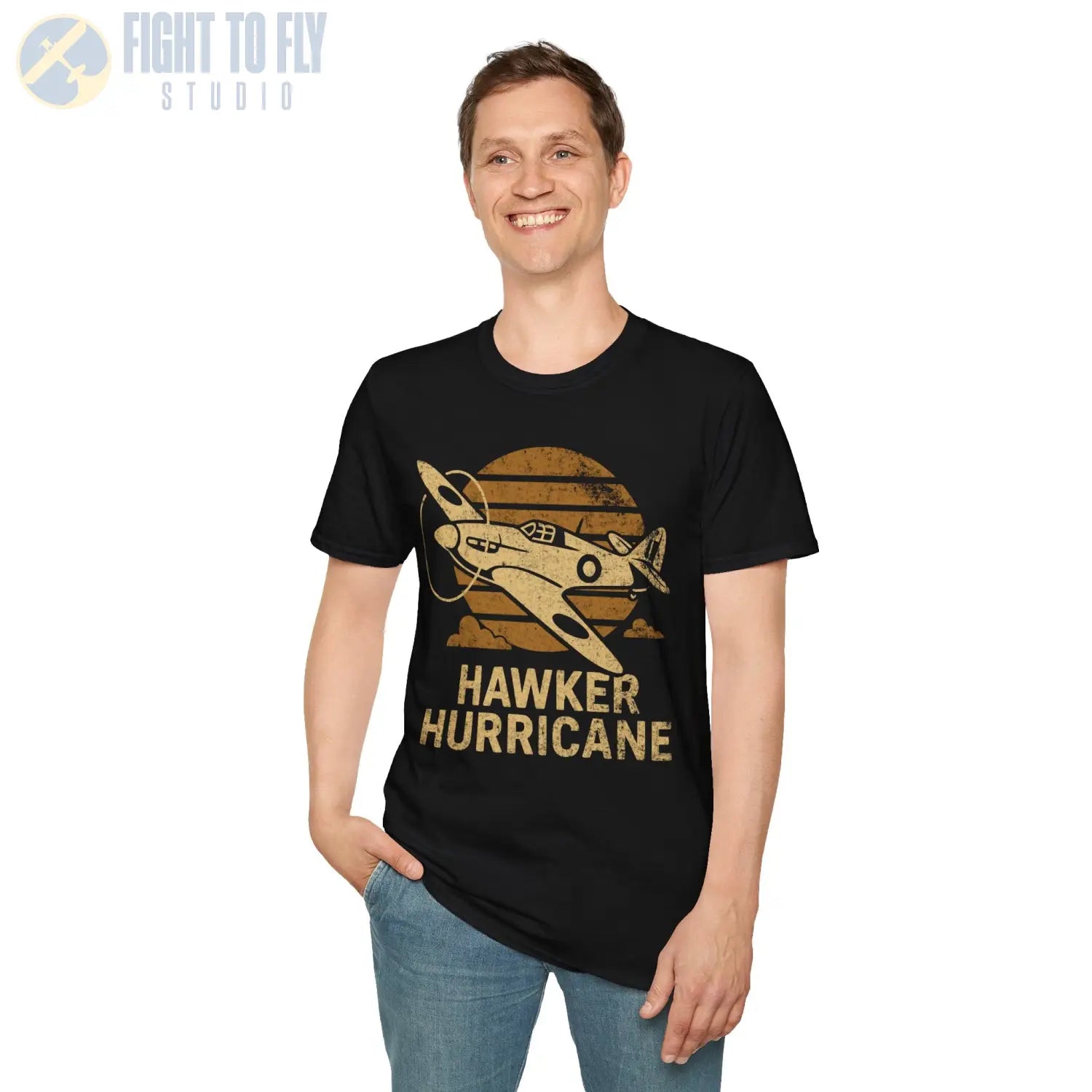 Hawker Hurricane “Retro Heritage” WWII T-Shirt - Pilot gifts - warbird t-shirt