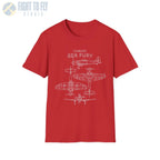 Hawker Sea Fury — T-shirt - T-Shirt - Pilot gifts - WWII warbird t-shirt