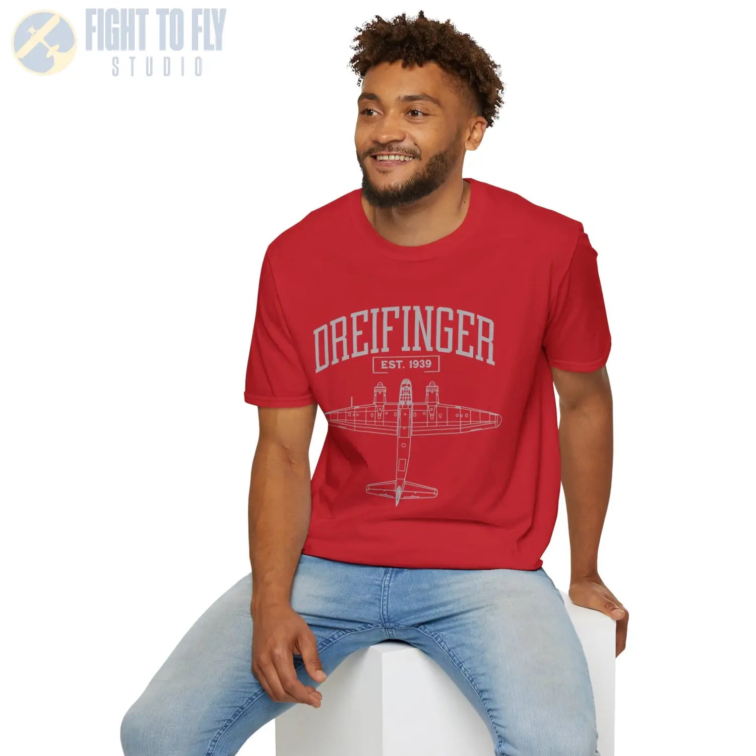 He 162 Dreifinger - T-Shirt - Pilot gifts - WWII warbird t-shirt