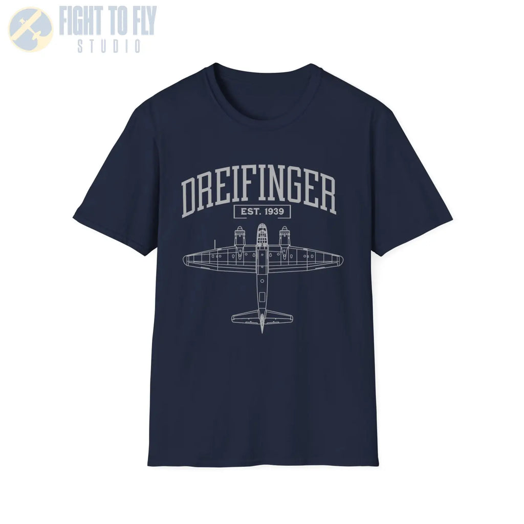 He 162 Dreifinger - T-Shirt - Pilot gifts - WWII warbird t-shirt
