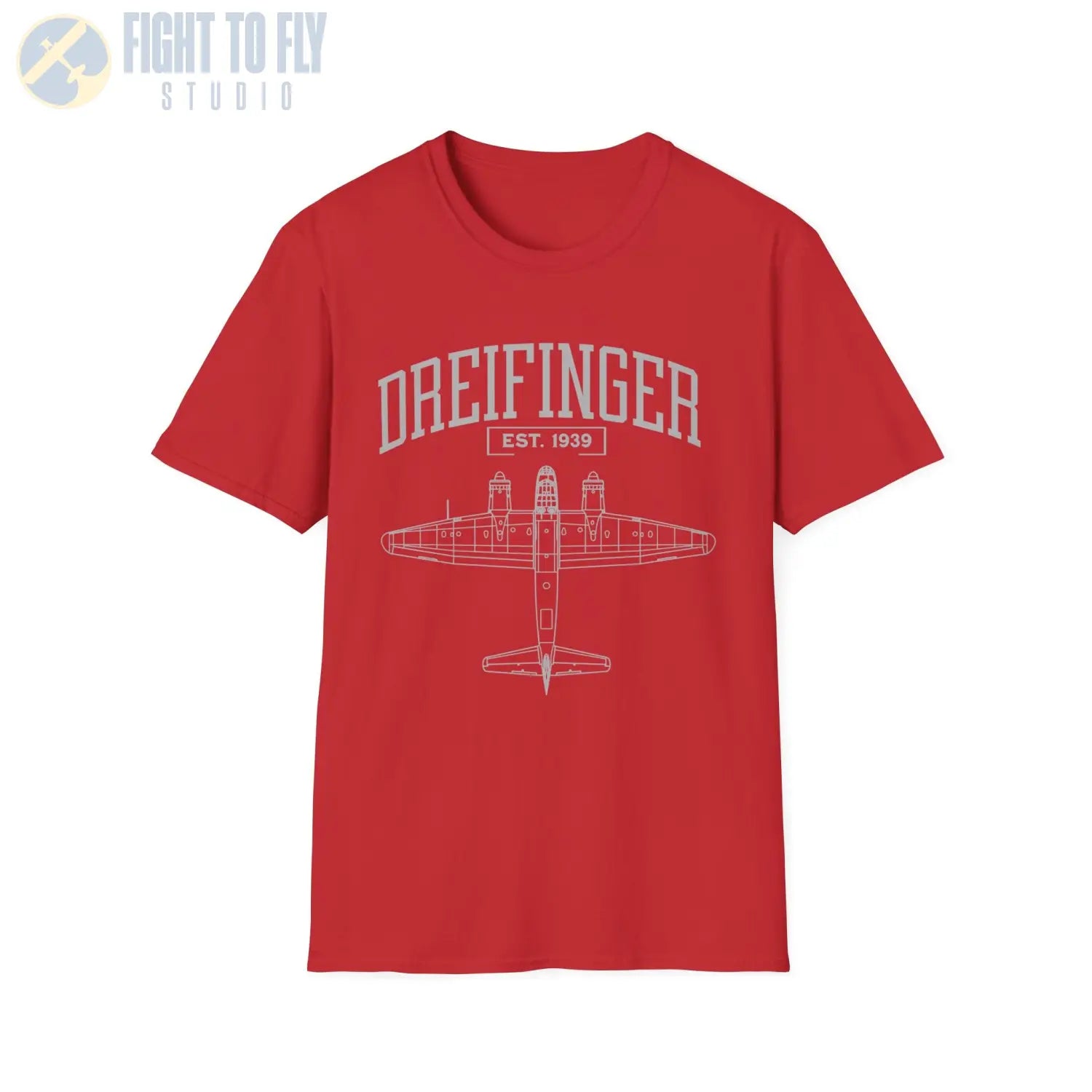 He 162 Dreifinger - T-Shirt - Pilot gifts - WWII warbird t-shirt