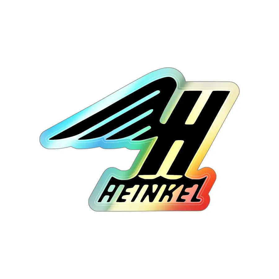 Heinkel Holographic Die-Cut Stickers - Paper products - Pilot gifts - WWII warbird t-shirt