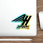 Heinkel Holographic Die-Cut Stickers - Paper products - Pilot gifts - WWII warbird t-shirt