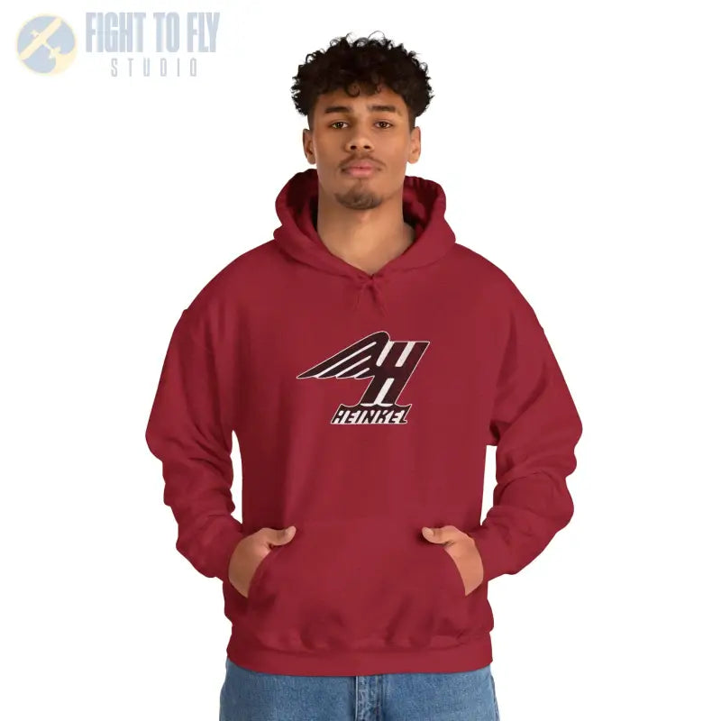 Heinkel Vintage Logo Hoodie - Gifts for pilots - Aviation apparel