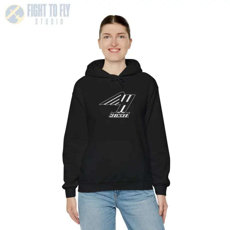 Heinkel Vintage Logo Hoodie - Gifts for pilots - Aviation apparel