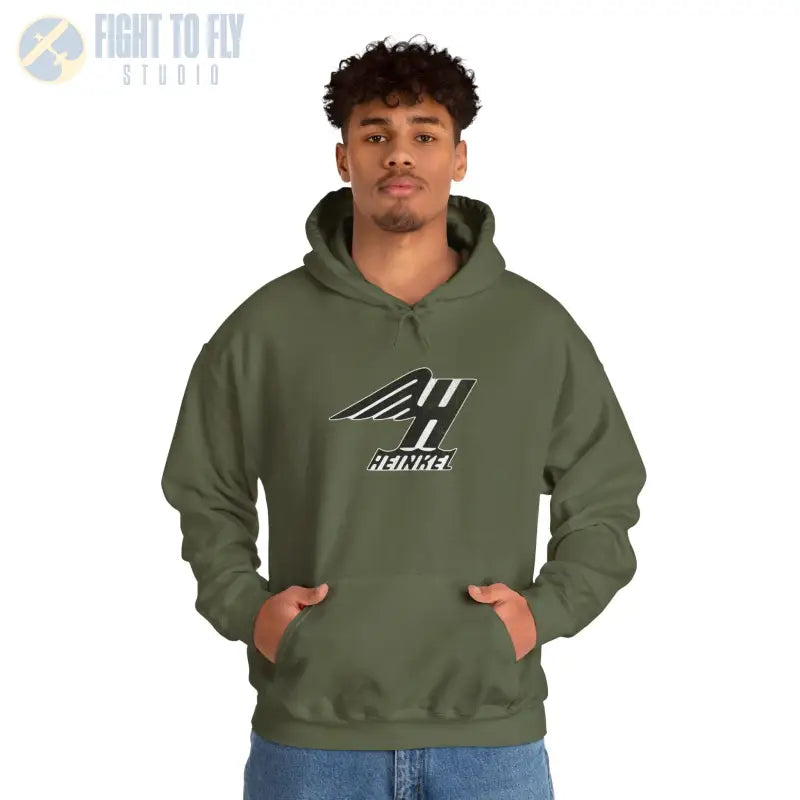 Heinkel Vintage Logo Hoodie - Gifts for pilots - Aviation apparel